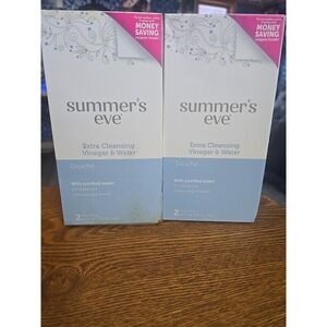 2 Pks of 2: Summer's Eve Extra Cleansing Vinegar & Water‎ Douche pH Balanced